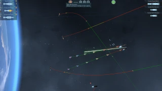 A space battle at Terra Invicta