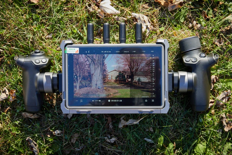High Brightness DJI Remote Monitor with Ronin 4D Handles.