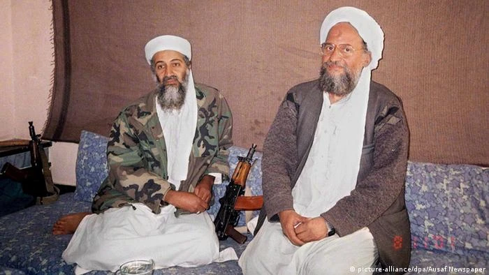 Afghanistan Osama bin Laden and Ayman al-Zawahiri (picture alliance / dpa / Ausaf Journal)