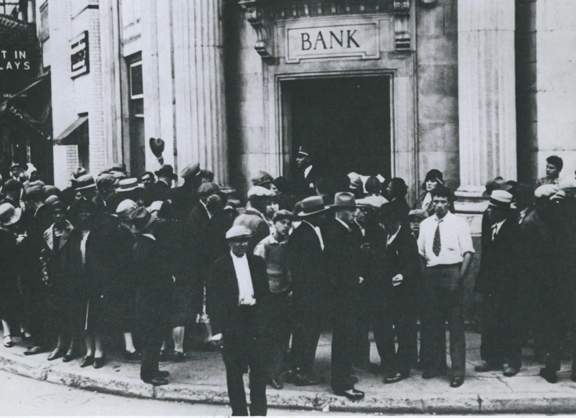 On Valentine's Day in 1933, Michigan Governor William Comstock issued a proclamation shutting down all banks. He signed it at 1:32 am that day, and the next morning people gathered at their banks, stunned by the news. Business was crippled and the crisis hit rock bottom when President Franklin D. Roosevelt shut down all banks nationwide on March 6.